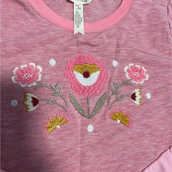 Matilda Jane Pink Ruffle Sweatshirt - Picture 3 of 5
